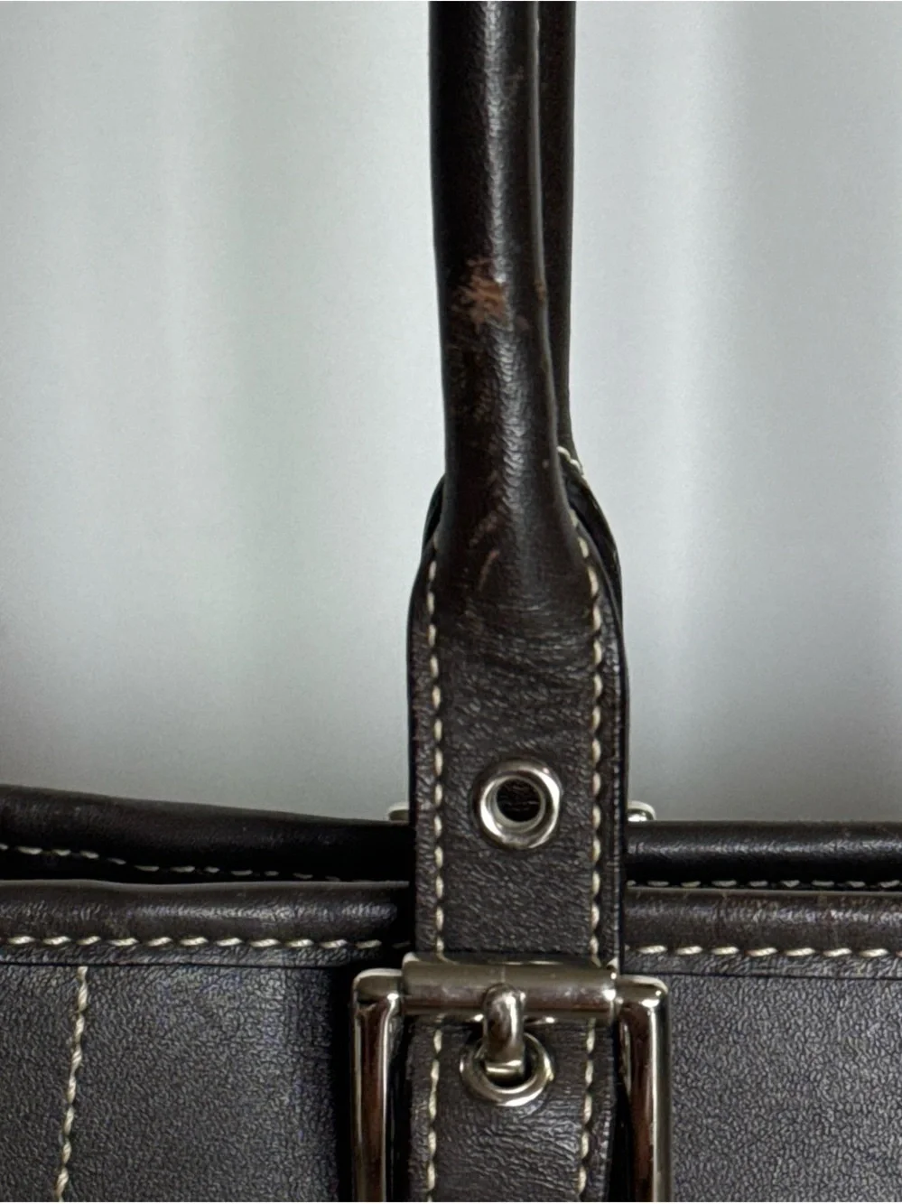 Coach Brown Signature Canvas Shoulder Tote